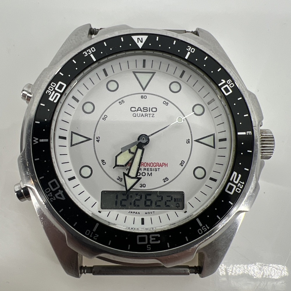 Casio ARNIE Analog Digital Watch AMW-320R Men Rotating Bezel NO BAND